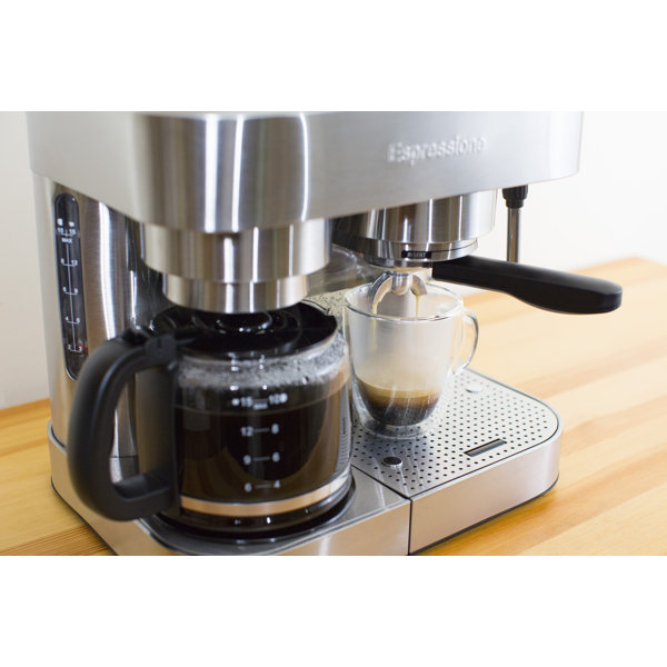 Espressione Stainless Steel Combination Coffee & Espresso Maker